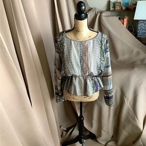 Johnny Was Silk Premino Blouse